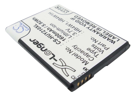 3.7V, Li-ion, 1600mAh, SmartPhone battery fits Huawei, Hb4w1, Ascend C8813d, Ascend G520, 5.92Wh Mobile, SmartPhone Cameron Sino Technology Limited (Smartphone)