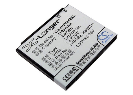 3.7V, Li-ion, 1100mAh, SmartPhone battery fits Esia, Vodafone, Huawei, Hb5b2, Qwerty Mini, 4.07Wh Mobile, SmartPhone Cameron Sino Technology Limited (Smartphone)