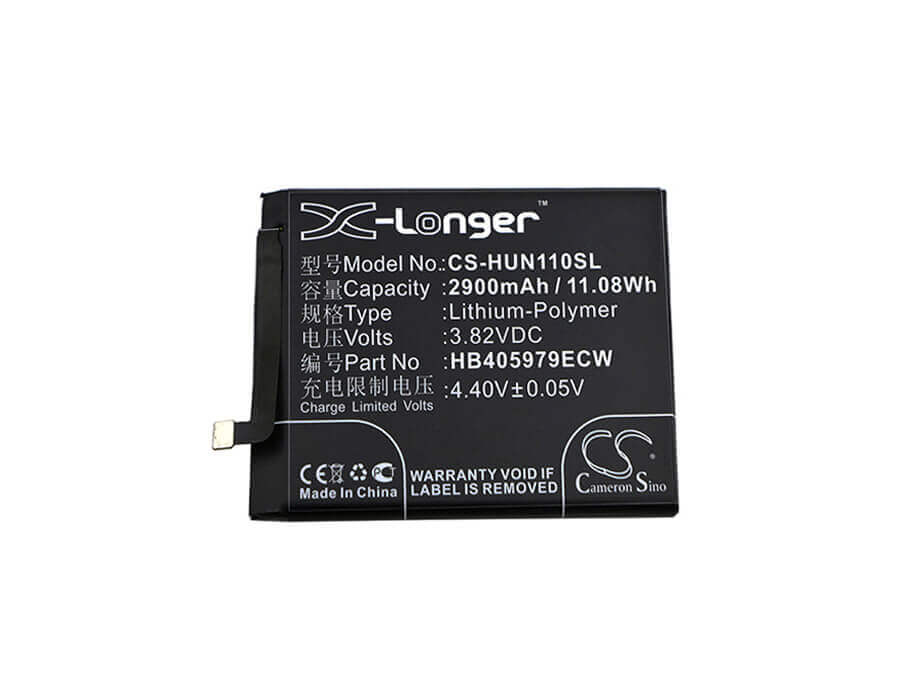 3.82V, Li-Polymer, 2900mAh, SmartPhone battery fits Huawei, Hb405979ecw, Amn-lx9, Can-l11, 11.08Wh Mobile, SmartPhone Cameron Sino Technology Limited (Smartphone)