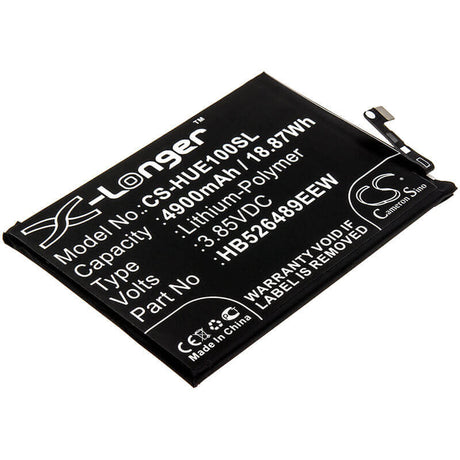 3.85V, Li-Polymer, 4900mAh, SmartPhone battery fits Huawei, Hb526489eew, Changwan 9a, Changxiang 10e, 18.87Wh Mobile, SmartPhone Cameron Sino Technology Limited (Smartphone)