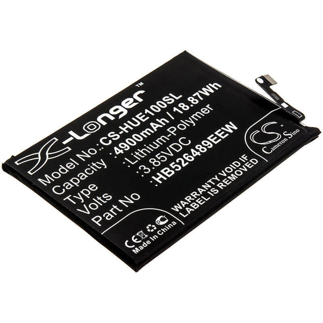 3.85V, Li-Polymer, 4900mAh, SmartPhone battery fits Huawei, Hb526489eew, Changwan 9a, Changxiang 10e, 18.87Wh Mobile, SmartPhone Cameron Sino Technology Limited (Smartphone)