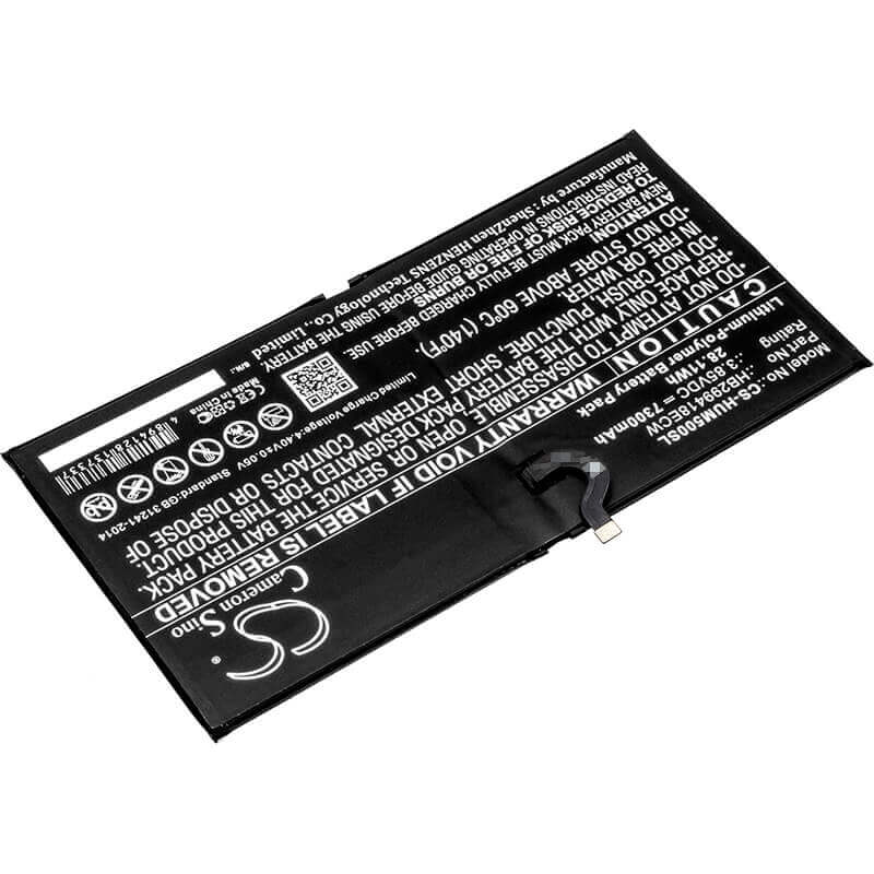 3.85V, Li-Polymer, 7300mAh, Tablet battery fits Huawei, Hb299418ecw, Cmr-al09, Cmr-al19, 28.11Wh Tablet Cameron Sino Technology Limited