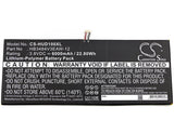 3.8V, Li-Polymer, 6000mAh, Tablet battery fits Huawei, Hb3484v3eaw-12, D-01h, Dtab, 22.80Wh Tablet Cameron Sino Technology Limited