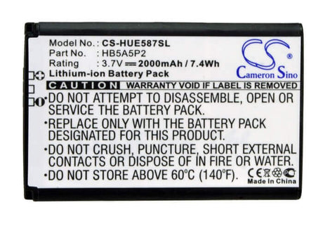 3.7V, Li-ion, 2000mAh, Hotspot battery fits Sprint, T-mobile, Huawei, Btr5072b, Data06, Data08, 7.40Wh Hotspot Cameron Sino Technology Limited