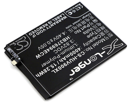 3.82V, Li-Polymer, 4000mAh, SmartPhone battery fits Huawei, Hb376994ecw, Duk-al20, Duk-l09, 15.28Wh Mobile, SmartPhone Cameron Sino Technology Limited (Smartphone)