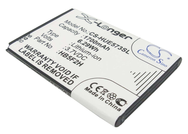 3.7V, Li-ion, 1700mAh, Hotspot battery fits Optus, Huawei, Hb554666raw, E5330, E5330bs-2, 6.29Wh Hotspot Cameron Sino Technology Limited