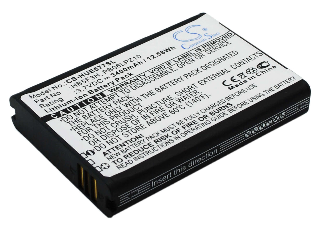 3.7V, Li-ion, 3400mAh, Hotspot battery fits Huawei, Hb5f3h, E5372t, E5372ts-32, 12.58Wh Hotspot Cameron Sino Technology Limited