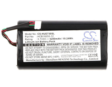 3.7V, Li-ion, 5200mAh, Hotspot battery fits Huawei, Hcb18650-12, E5730, E5730s, 19.24Wh Hotspot Cameron Sino Technology Limited