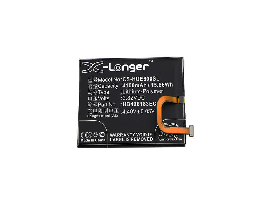 3.82V, Li-Polymer, 4100mAh, SmartPhone battery fits Huawei, Hb496183ecc, Enjoy 6, Enjoy 6 Dual Sim, 15.66Wh Mobile, SmartPhone Cameron Sino Technology Limited (Smartphone)