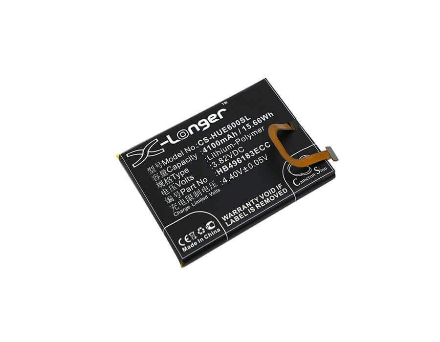 3.82V, Li-Polymer, 4100mAh, SmartPhone battery fits Huawei, Hb496183ecc, Enjoy 6, Enjoy 6 Dual Sim, 15.66Wh Mobile, SmartPhone Cameron Sino Technology Limited (Smartphone)
