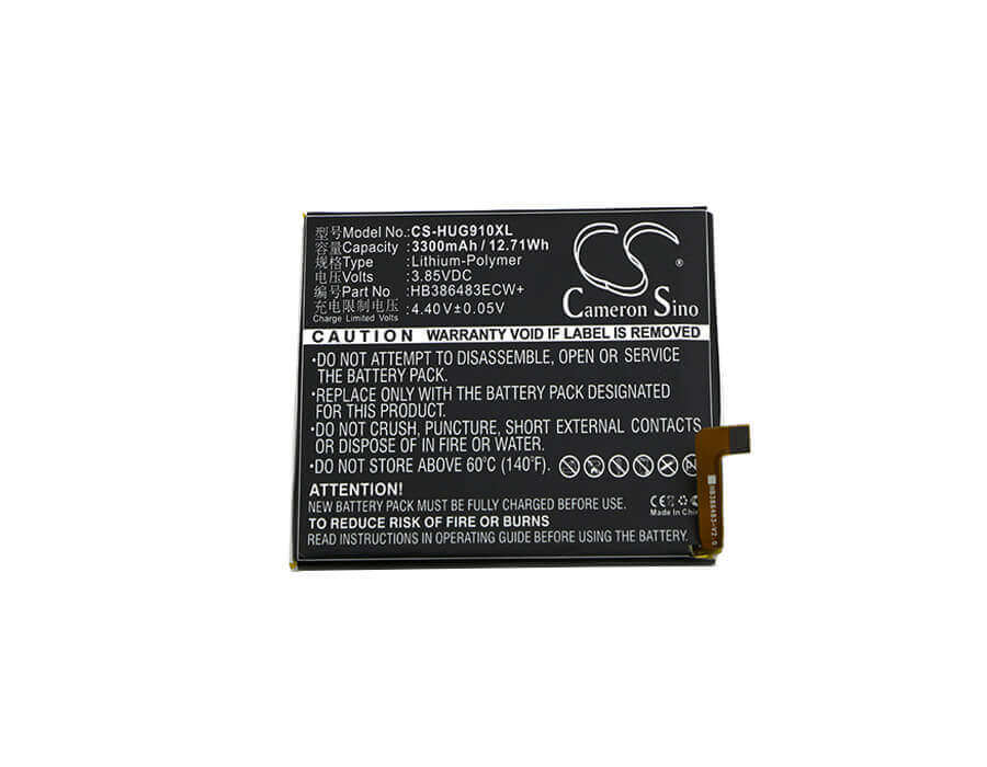 3.85V, Li-Polymer, 3300mAh, SmartPhone battery fits Huawei, Hb386483ecw+, Bln-al10, Bln-al20, 12.71Wh Mobile, SmartPhone Cameron Sino Technology Limited (Smartphone)