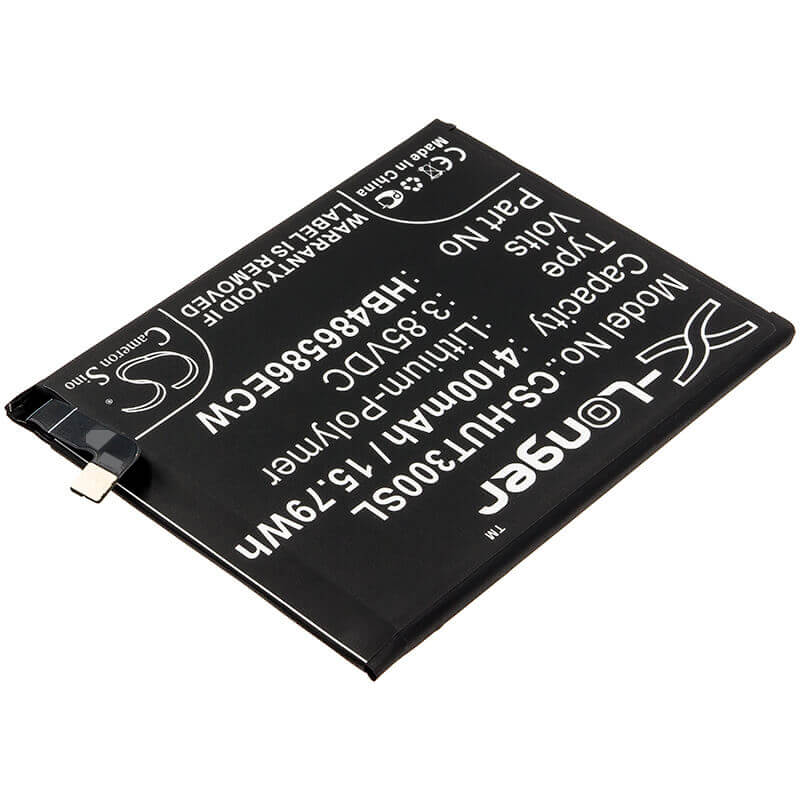 3.85V, Li-Polymer, 4100mAh, SmartPhone battery fits Huawei, Hb486586ecw, Honor V30, Honor View 30, 15.79Wh Mobile, SmartPhone Cameron Sino Technology Limited (Smartphone)