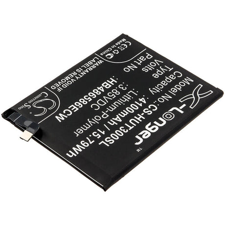 3.85V, Li-Polymer, 4100mAh, SmartPhone battery fits Huawei, Hb486586ecw, Honor V30, Honor View 30, 15.79Wh Mobile, SmartPhone Cameron Sino Technology Limited (Smartphone)