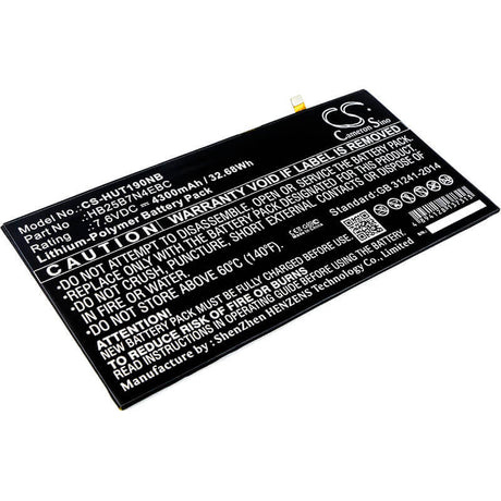 Notebook Battery For Huawei, Hz-w19, Matebook, 7.6v, 4300mah - 32.68wh Notebook, Laptop Cameron Sino Technology Limited