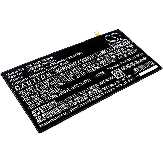 Notebook Battery For Huawei, Hz-w19, Matebook, 7.6v, 4300mah - 32.68wh Notebook, Laptop Cameron Sino Technology Limited