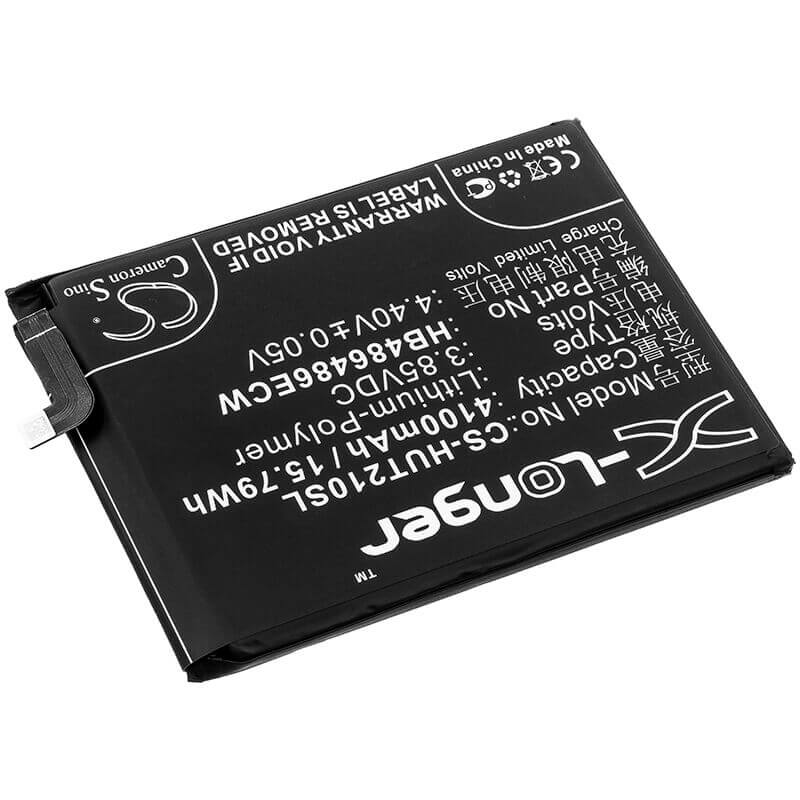 3.85V, Li-Polymer, 4100mAh, SmartPhone battery fits Huawei, Hb486486ecw, Cp37, Cp60, 15.79Wh Mobile, SmartPhone Cameron Sino Technology Limited (Smartphone)