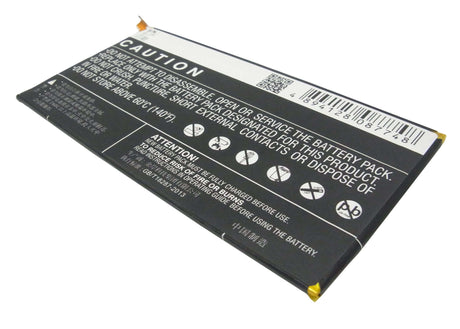 3.8V, Li-Polymer, 4850mAh, Tablet battery fits Huawei, Hb3873e2ebc, 7d-501l, 7d-501u, 18.43Wh Tablet Cameron Sino Technology Limited