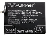 3.85V, Li-Polymer, 2950mAh, SmartPhone battery fits Huawei, Hb366179ecw, Nova 2, Nova 2 Dual Sim, 11.36Wh Mobile, SmartPhone Cameron Sino Technology Limited (Smartphone)