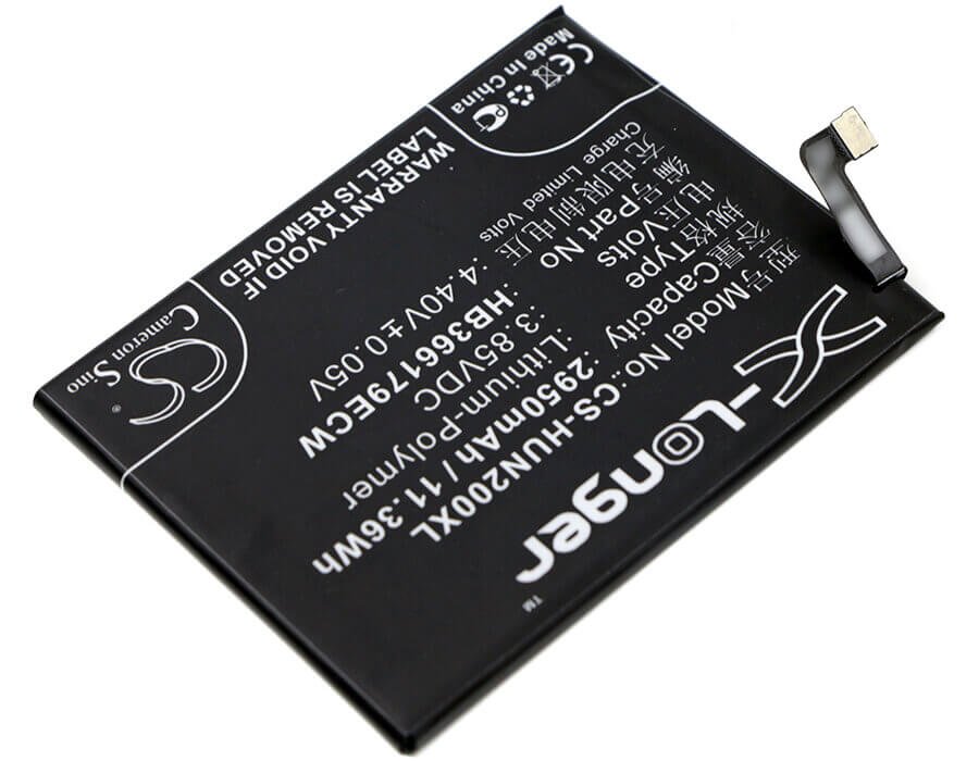 3.85V, Li-Polymer, 2950mAh, SmartPhone battery fits Huawei, Hb366179ecw, Nova 2, Nova 2 Dual Sim, 11.36Wh Mobile, SmartPhone Cameron Sino Technology Limited (Smartphone)