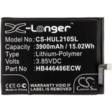 3.85V, Li-Polymer, 3900mAh, SmartPhone battery fits Huawei, Hb446486ecw, P Smart Pro 2019, P Smart Z, 15.02Wh Mobile, SmartPhone Cameron Sino Technology Limited (Smartphone)
