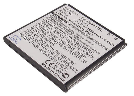 3.7V, Li-ion, 1600mAh, SmartPhone battery fits Huawei, Hb5r1, Ascend G500d, Ascend P1 Lte 201hw, 5.92Wh Mobile, SmartPhone Cameron Sino Technology Limited (Smartphone)