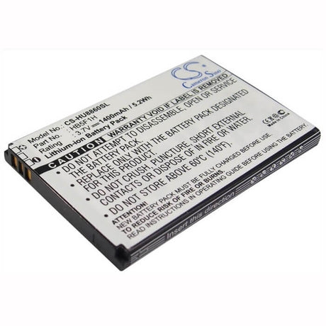 3.7V, Li-ion, 1400mAh, SmartPhone battery fits Metropcs, Huawei, Hb5f1h, Activa 4g, Honor, 5.18Wh Mobile, SmartPhone Cameron Sino Technology Limited (Smartphone)