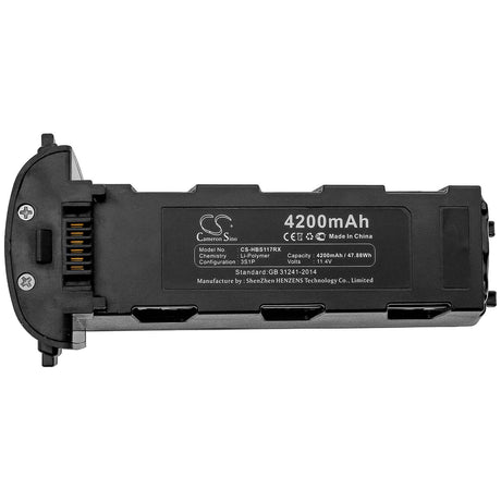 11.4V, Li-Polymer, 4200mAh, Drones battery fits Hubsan, Zino H117s, Zino Pro, 47.88Wh Drones Cameron Sino Technology Limited