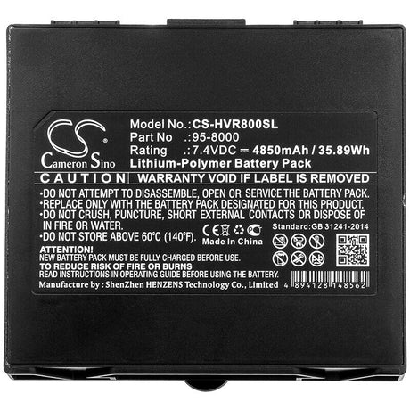 7.4V, Li-Polymer, 4850mAh, Equipment battery fits Humanware, 95-8000, Victor Reader Stratus, 35.89Wh Equipment, Survey, Test Cameron Sino Technology Limited