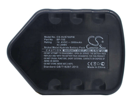 14.4V, Ni-MH, 3000mAh, Power Tools battery fits Huskie, Izumi, Bp-70e, Rec-s3550, 43.2Wh Power Tools Cameron Sino Technology Limited (Power Tools)