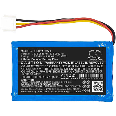 3.7V, Li-Polymer, 900mAh, Lawn Mowers battery fits Husqvarna, 535 0636-01, Gsm-gps, Modul-b, 3.33Wh Lawn Mowers Cameron Sino Technology Limited