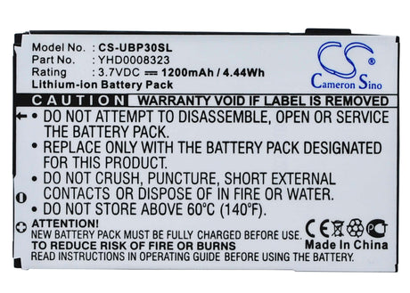 3.7V, Li-ion, 1200mAh, SmartPhone battery fits Simvalley, I-mate, Yhd0008323, Jama, Jama 101, 4.44Wh Mobile, SmartPhone Cameron Sino Technology Limited (Suspended)