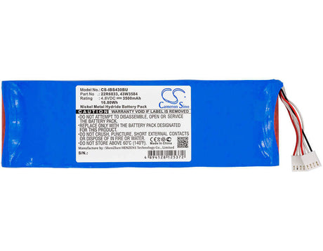 4.80V, Ni-MH, 3500mAh, RAID Controller battery fits Ibm, 00y3447, 22r6649 Sas, 43w3584, 16.8Wh RAID Controller Cameron Sino Technology Limited
