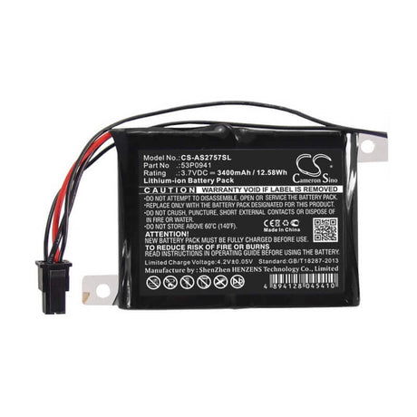 3.7V, Li-ion, 3400mAh, RAID Controller battery fits Ibm, 53p0941, As400 Iseries 2757, 12.58Wh RAID Controller Cameron Sino Technology Limited