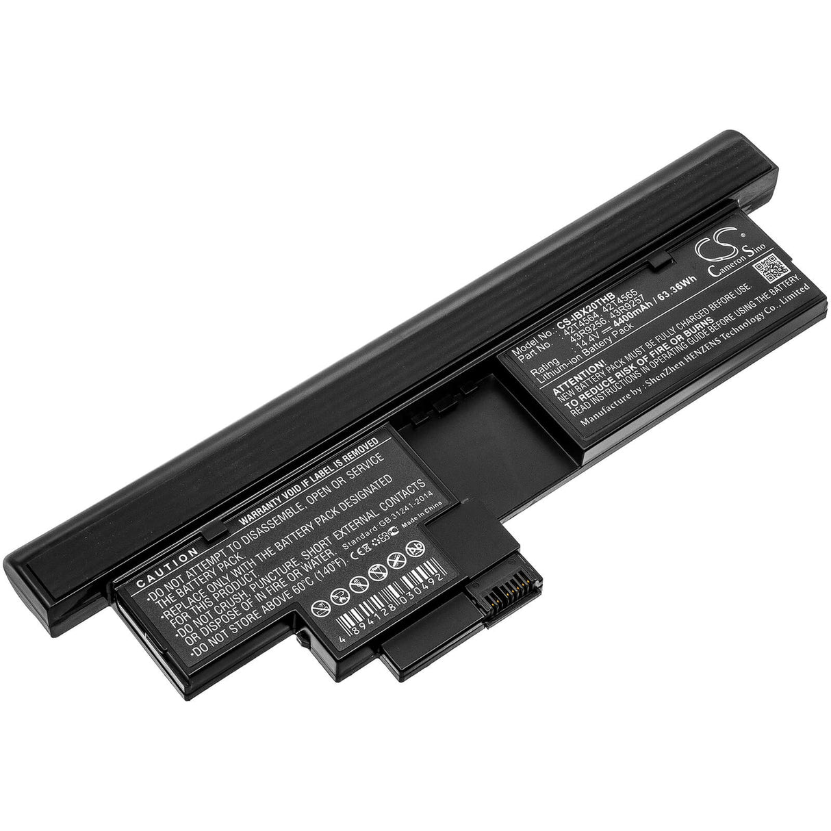 Battery For Ibm, Thinkpad X200 Tablet Pc, Thinkpad X200s Tablet Pc 14.4v, 4400mah - 63.36wh Notebook, Laptop Cameron Sino Technology Limited   