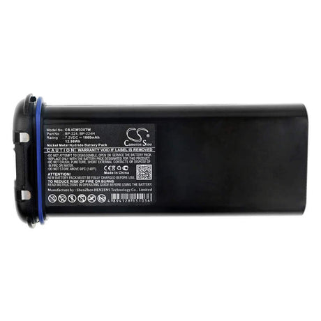 7.2V, Ni-MH, 1800mAh, Two-Way Radio battery fits Icom, Bp-224, Ic-ic-m2a, Ic-ic-m31, 12.96Wh Two-Way Radio Cameron Sino Technology Limited