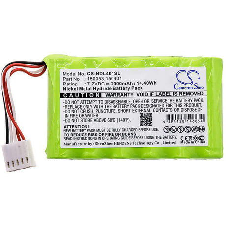 7.2V, Ni-MH, 2000mAh, Equipment battery fits Ideal, 150053, LanXPLORER, Navitek Ii, 14.4Wh Equipment, Survey, Test Cameron Sino Technology Limited