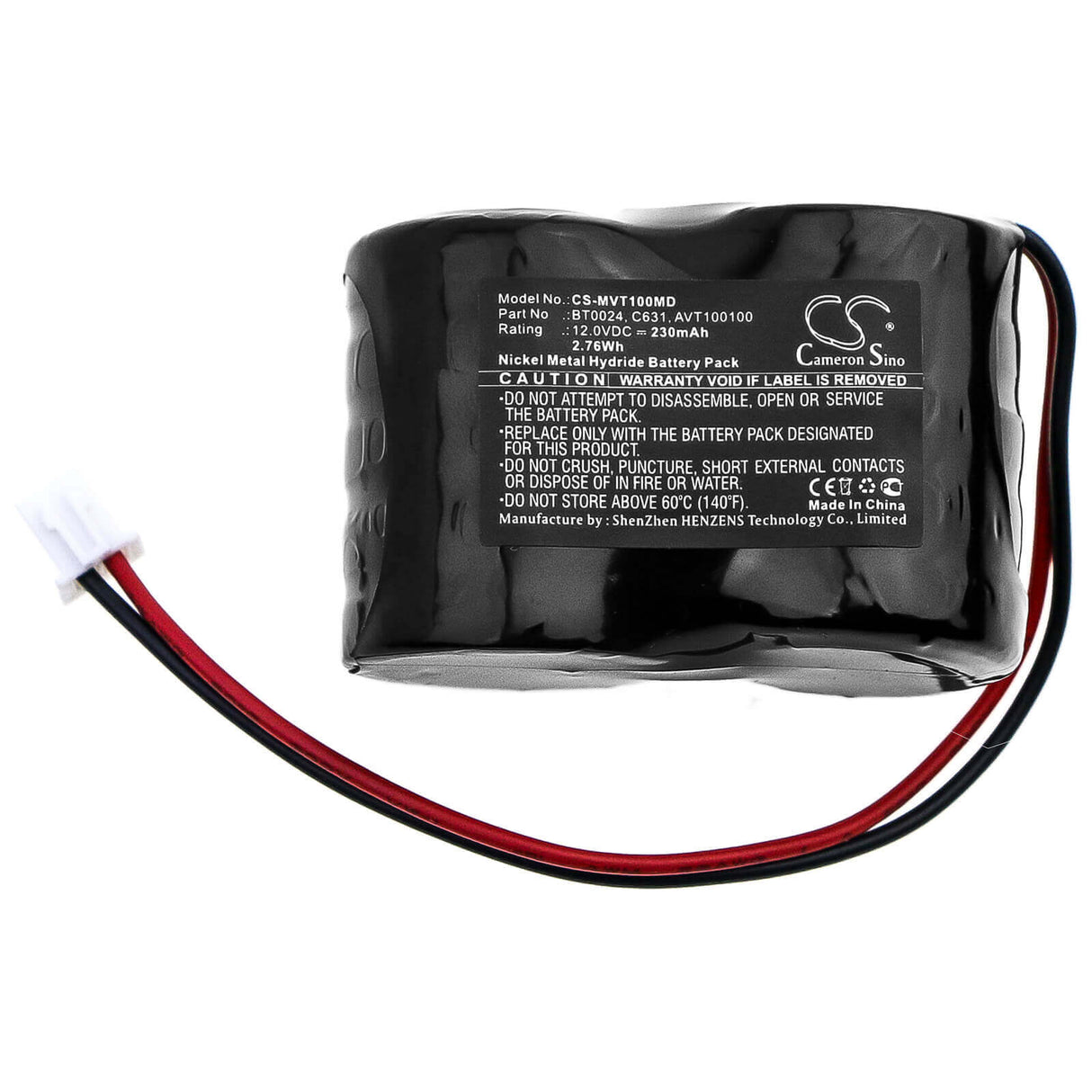 12.0V, Ni-MH, 230mAh, Medical battery fits Imex, Avt100100, 421, Br0024, 2.76Wh Medical Cameron Sino Technology Limited (Medical)