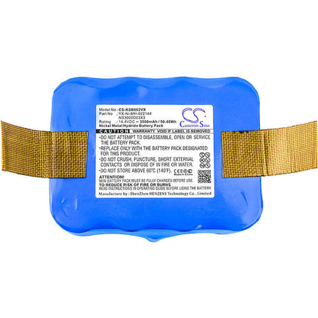 14.4V, Ni-MH, 3500mAh, Vacuum battery fits Dite International, Fun Beat, A325 Mini, 50.40Wh Vacuum Cameron Sino Technology Limited