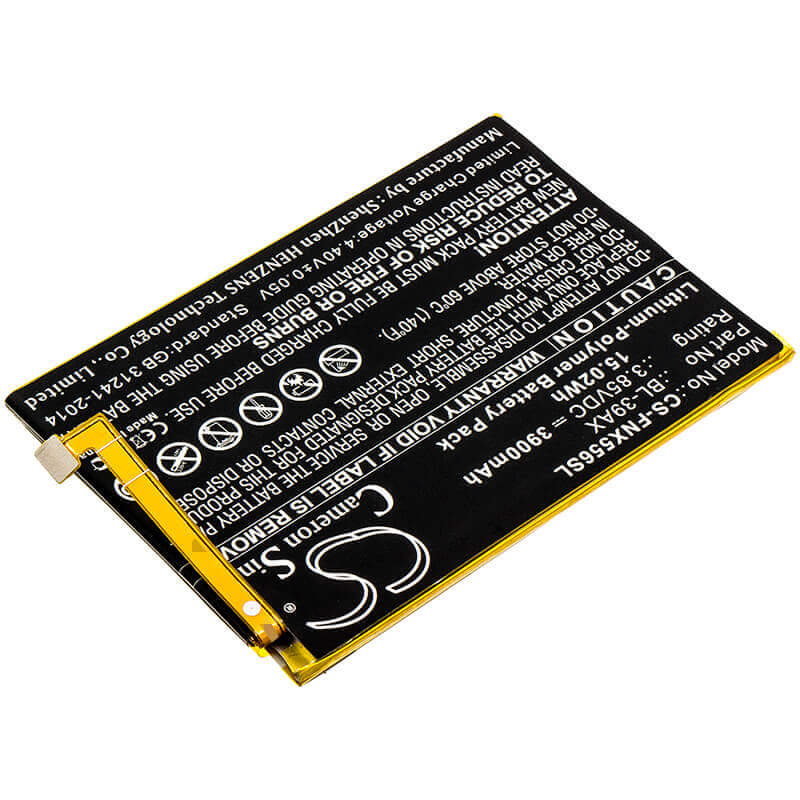3.85V, Li-Polymer, 3900mAh, SmartPhone battery fits Infinix, Bl-39ax, Hot 4 Pro, X5511, 15.02Wh Mobile, SmartPhone Cameron Sino Technology Limited (Smartphone)