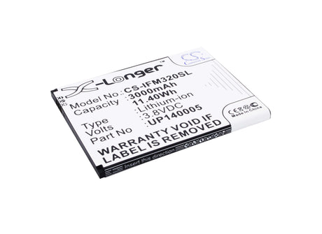 3.8V, Li-Polymer, 3000mAh, SmartPhone battery fits Infocus, Bat-07, M320, M320m, 11.4Wh Mobile, SmartPhone Cameron Sino Technology Limited (Suspended)