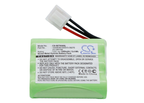 3.6V, Ni-MH, 1500mAh, Payment Terminal battery fits Sagem, Ingenico, 1044b3n150sv3-39270, Eft930b, Eft930g, 5.40Wh Payment Terminal Cameron Sino Technology Limited