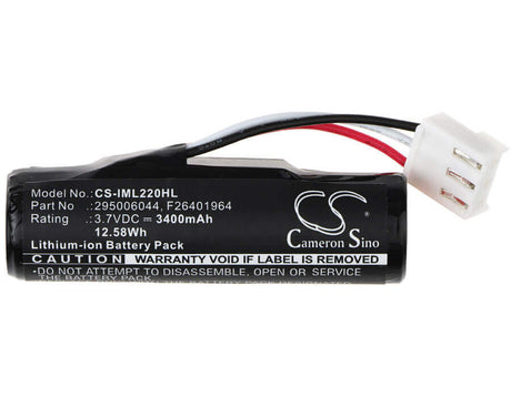 3.7V, Li-ion, 3400mAh, Payment Terminal battery fits Rea Card, Newland, Ingenico, 295006044, Iwe280, Iwl220, 12.58Wh Payment Terminal Cameron Sino Technology Limited