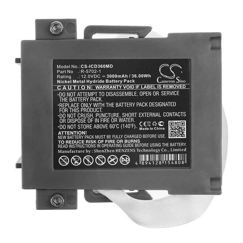 12.0V, Ni-MH, 3000mAh, Medical battery fits Innomed, R-5702-1, Ca360b, Ca360-b, 36.00Wh Medical Cameron Sino Technology Limited (Medical)