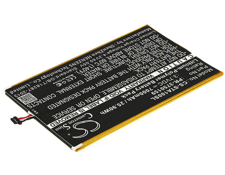 3.7V, Li-Polymer, 7000mAh, Tablet battery fits Insignia, Pr-3750159, Flex 10.1 Ns-15at10, 25.90Wh Tablet Cameron Sino Technology Limited