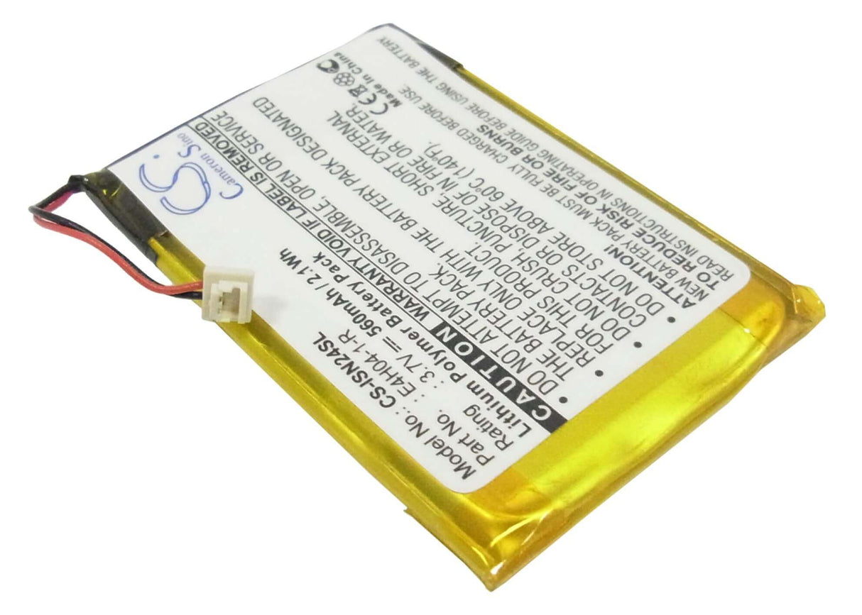3.7V, Li-Polymer, 560mAh, Media Player battery fits Insignia, E4h04-1-r, Ns-4v24, Ns-8v24, 2.07Wh Media Player Cameron Sino Technology Limited