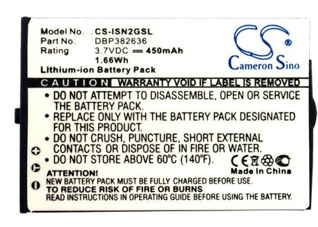 3.7V, Li-ion, 450mAh, Media Player battery fits Insignia, Dbp382636, Ns-da1g, Ns-da2g 1gb, 1.67Wh Media Player Cameron Sino Technology Limited