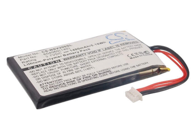 3.7V, Li-Polymer, 1400mAh, GPS battery fits Insignia, 604060(140), Ns-ncv20, 5.18Wh GPS, Navigator Cameron Sino Technology Limited