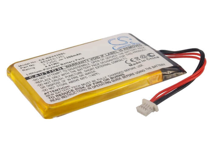 3.7V, Li-Polymer, 1300mAh, GPS battery fits Insignia, 653453(125), Ns-ncv43, 4.81Wh GPS, Navigator Cameron Sino Technology Limited