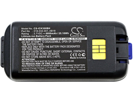 Barcode Scanner Battery For Intermec, Ck3, Ck3a, Ck3c, Ck3c1, Ck3n, Ck3n1 3.7v, 6800mah - 25.16wh Barcode Scanner Cameron Sino Technology Limited