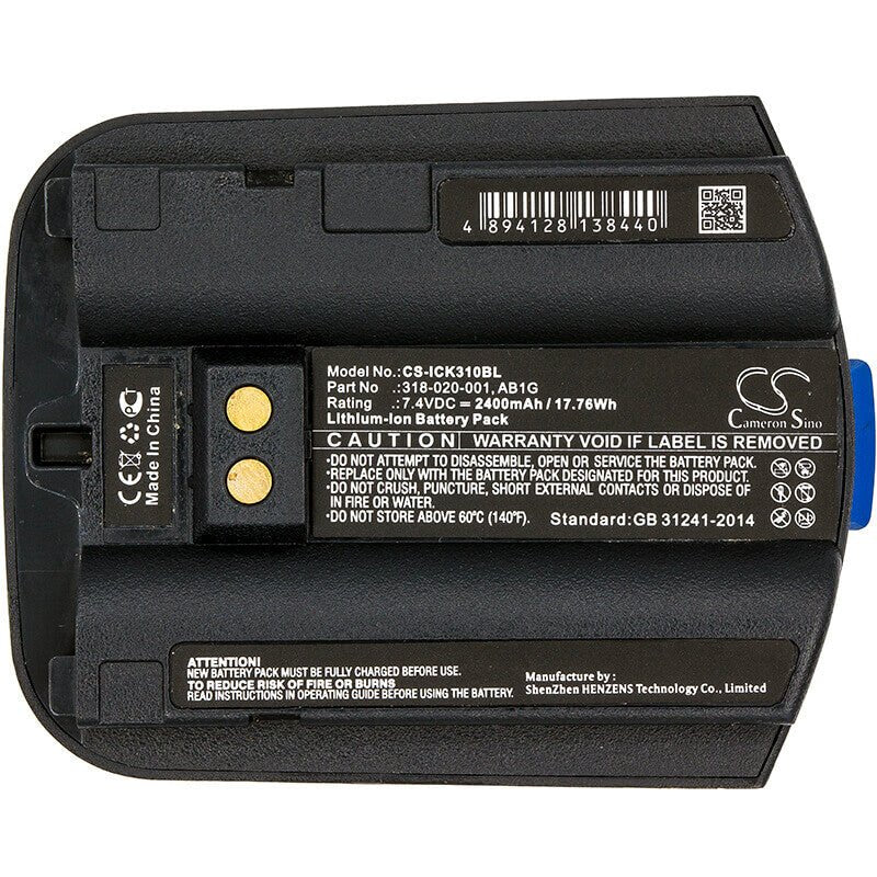 Barcode Scanner Battery For Intermec, Ck30, Ck31, Ck32 7.4v, 2400mah - 17.76wh Barcode Scanner Cameron Sino Technology Limited